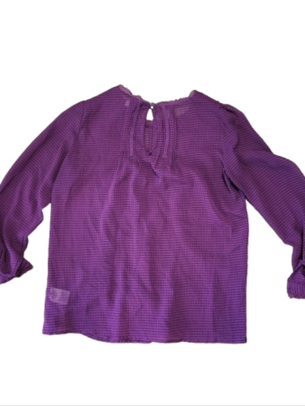 HD in Paris Anthropologie Thistleberry Blouse Fushia Long Sleeve Top Shirt sz 4 - Picture 2 of 9